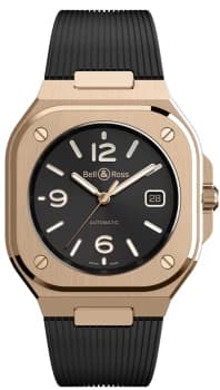 Bell & Ross Watch BR 05 Auto Black Gold Rubber