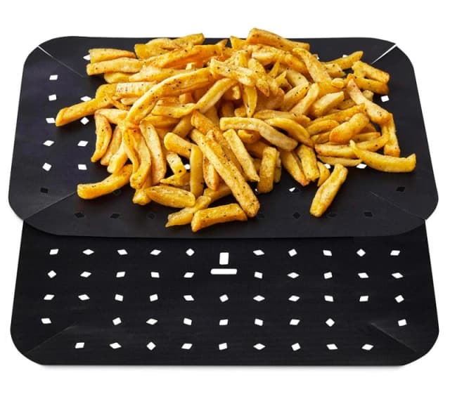 TOWER 9 Litre Dual Air Fryer Liners - Twin Pack, Black 5056462365695
