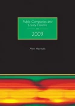 Public Companies and Equity Finance by Alexis Mavrikakis Paperback