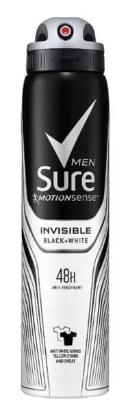 Sure Motion Sense Invisible Black + White Deodorant 150ml