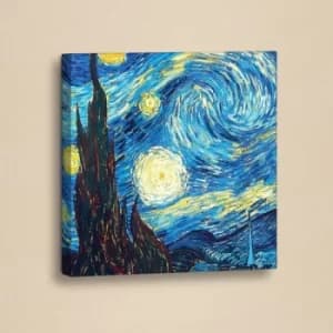 TEK041 Blue Yellow Decorative PU Leather Painting