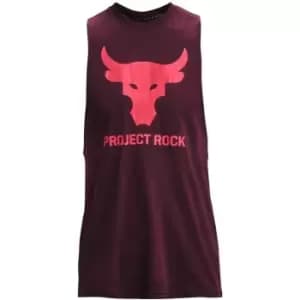 Under Armour Project Rock Brahma Sleeveless Vest Mens - Red