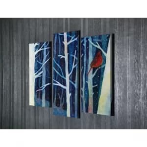 UC93 Multicolor Decorative Canvas Painting (3 Pieces)