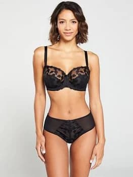 Panache Corrine Balconette Bra - Noir, Noir, Size 30Ff, Women