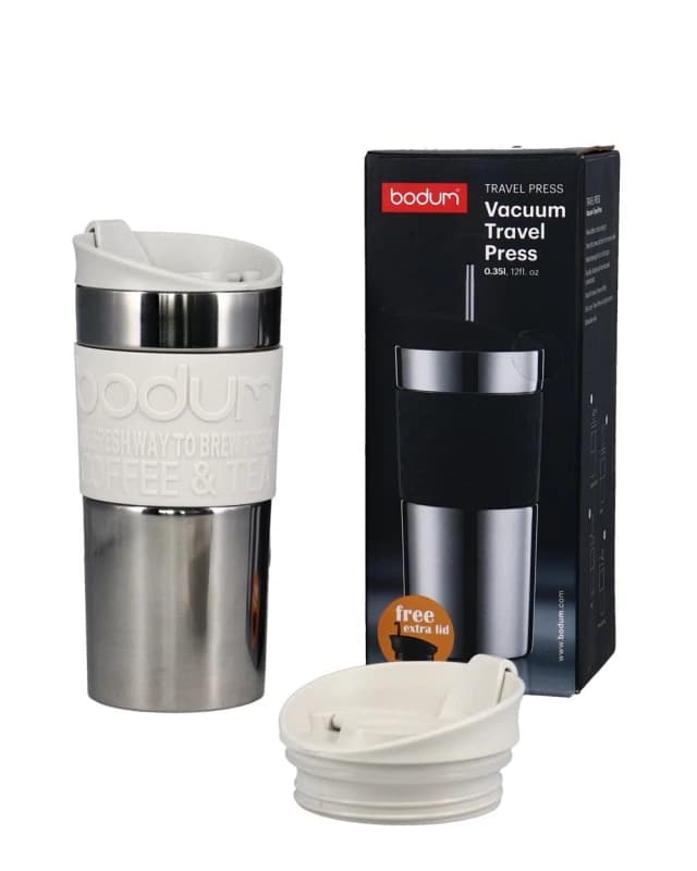 Bodum Stainless Steel Travel Mug Set 0.35L Off White
