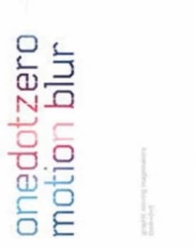 Motion Blur by Onedotzero Paperback