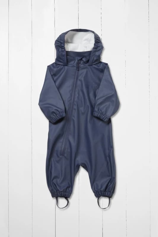Grass & Air Kids Puddlesuit in Navy Size: 18-24 m Navy Unisex 18-24 m