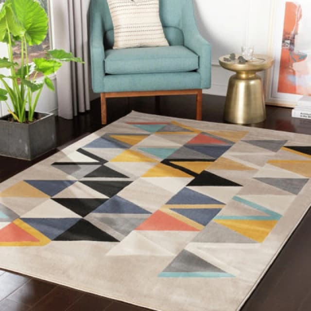 Livabliss Scandi Geometric Taupe Delaney Runner Rug 80 X 220 Cm - Easy Care, Non Shedding, Ideal For Hallway Or Beside The Bed