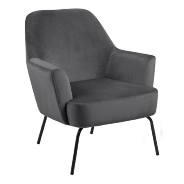 Furniture To Go Melissa Lounge Chair In Dark Grey