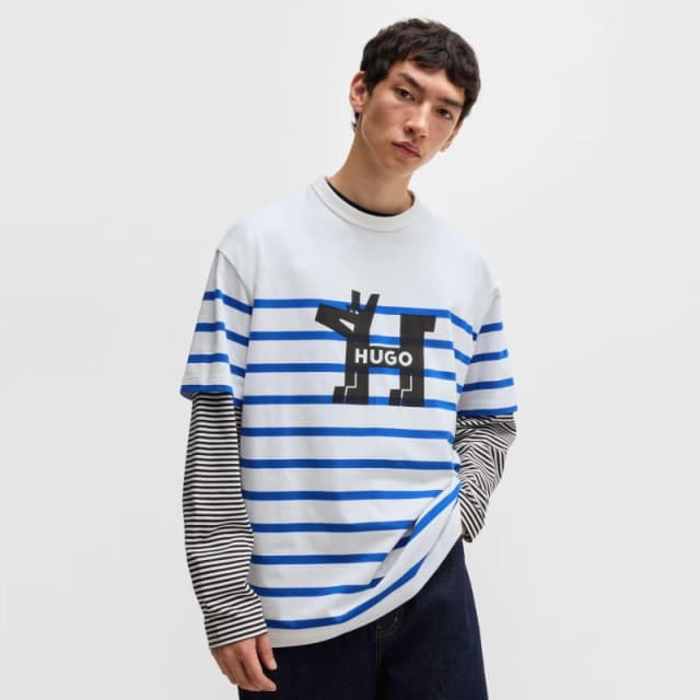Hugo Nolastripe Dog Logo T-Shirt White male S
