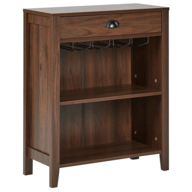 Beliani Sideboard Walkerston Dark Brown