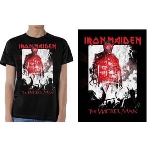Iron Maiden - The Wicker Man Smoke Mens Large T-Shirt - Black