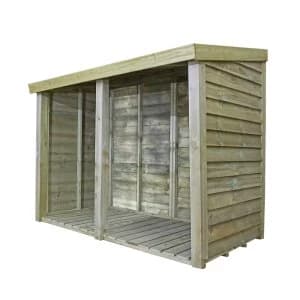 Mercia Premium Pressure Treated Double Log Store - 3 x 6ft