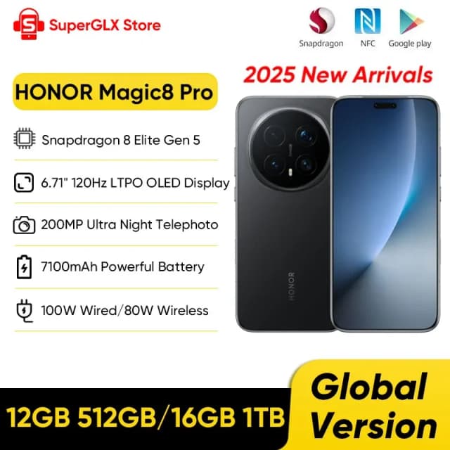 HONOR Magic8 Pro - 512GB, Black 6936520882878