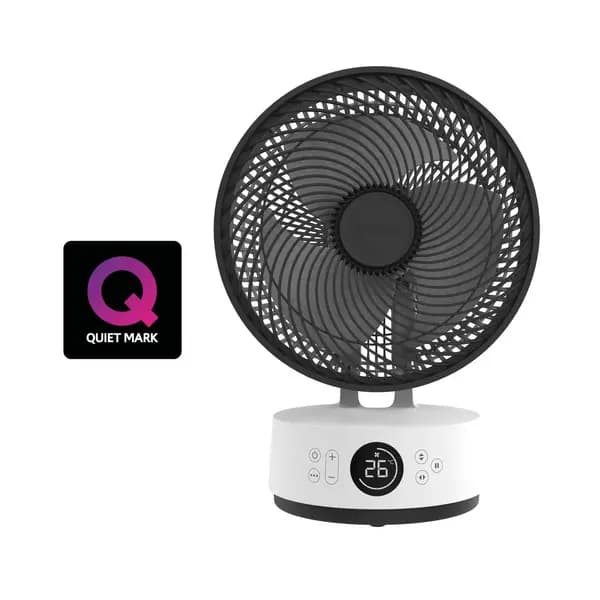 Meaco Sefte 10 Table Air Circulator Fan - Powerful Super Quiet & Low-Energy MeacoFanSefte10Table White