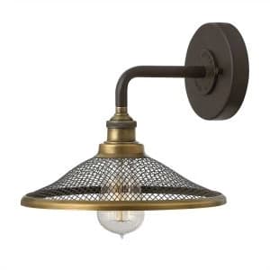 1 Light Indoor Wall Light Buckeye Bronze, E27