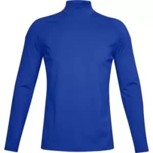 Under Armour ColdGear Mock T Shirt Mens - Blue