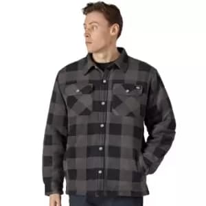Dickies Mens Portland Long Sleeve Polyester Polar Fleece Padded Shirt XL - Chest 48-50', Collar 17-17.5'