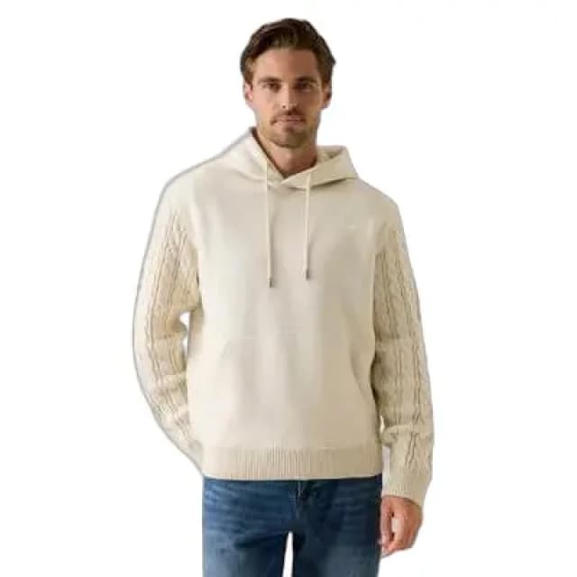 Guess Hooded sweatshirt Guess CONTRAST Beige Male L