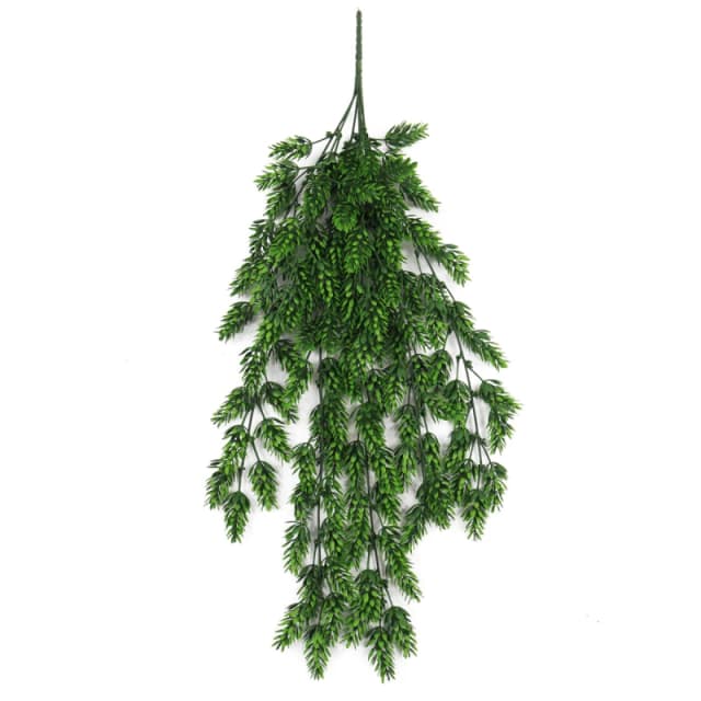 N/A Hanging UV and Fire Resistant Artificial Clustered Fern Plant 128cm