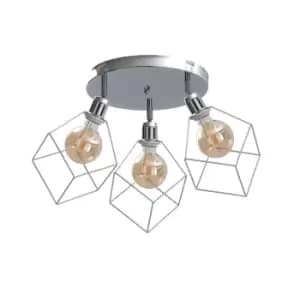 Ruben Ceiling Spotlight Clusters Silver, 32cm, 3x E27