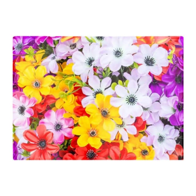 Warren Reed Designer Spring Flowers Glass Chopping Board