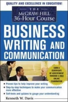The Mcgraw-Hill 36-Hour Course in Business Writing and Communication by Kenneth W Davis Paperback