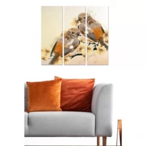 MDF5672100 Multicolor Decorative MDF Painting (3 Pieces)