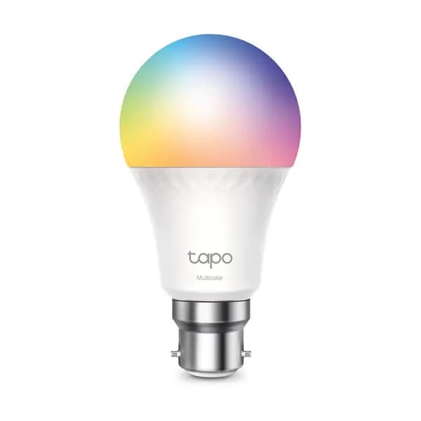 TP-LINK (TAPO L535B) Smart Multicolour WiFi Light Bulb, Extra Bright, Matter-Certified, Dimmable, App/Voice Control, Bayonet Fitting