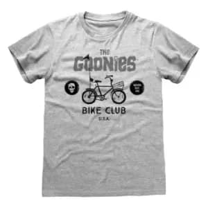 Goonies Unisex Adult Bike Club T-Shirt (L) (Heather Grey)