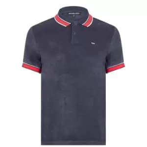 Michael Kors Terry Stripe Polo Shirt - Blue
