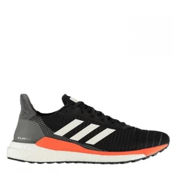 adidas SolarGlide Mens Running Shoes - Black/Wht/Oran