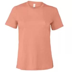 Bella + Canvas Womens/Ladies Heather Jersey Relaxed Fit T-Shirt (XL) (Sunset)