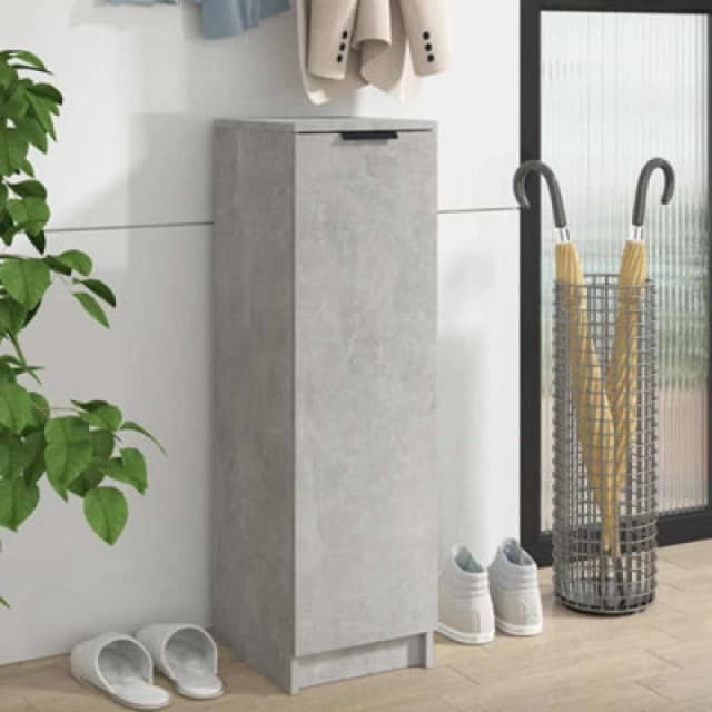 VIDAXL Vidaxl - Shoe Cabinet Concrete Grey 30x35x100cm Engineered Wood 8720287079705