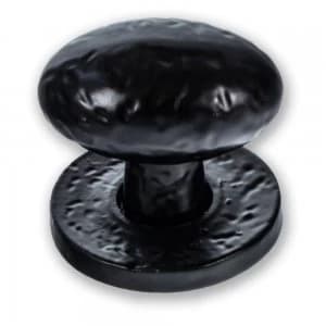 LocksOnline Black Antique Oval Cupboard Knob