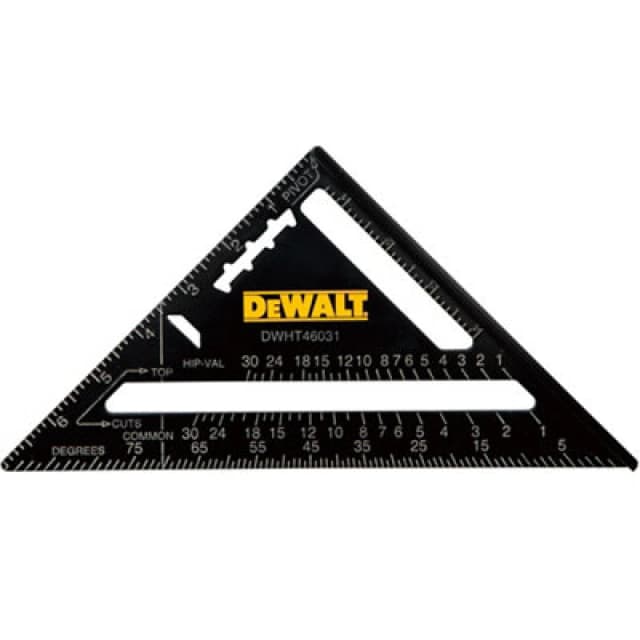 DEWALT Aluminium Quick Rafter Square DHT046031 Length: 180mm