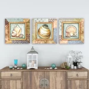 drprc9021 Multicolor Decorative Canvas Painting (3 Pieces)
