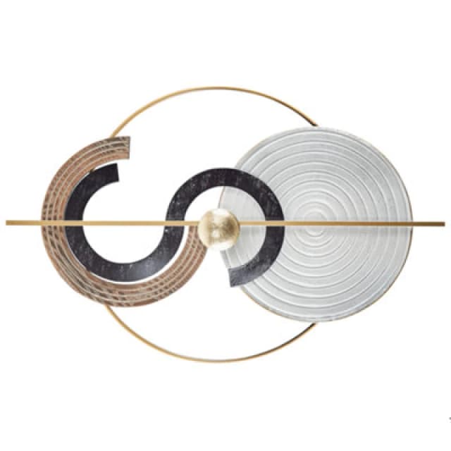 Beliani Wall Decor Braga Metal 55cm Multicolour