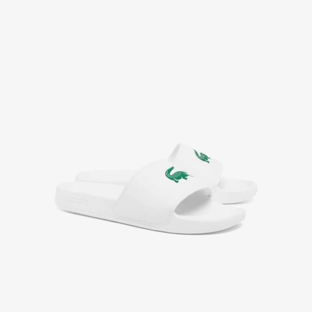 Lacoste Mens Serve Pool Slides White/Green male 6 (40)