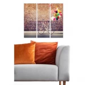 MDF227690770 Multicolor Decorative MDF Painting (3 Pieces)