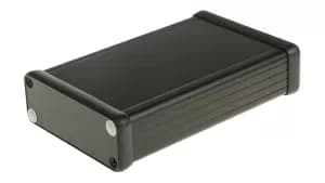 Hammond Electronics 1455J1202BK 1455J1202BK Treaded casing 120 x 78 x 27 Aluminium Black