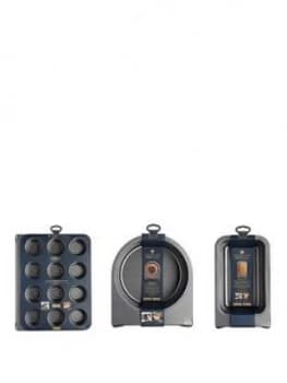 Masterclass Vertical Stacking Bakeware Set- Muffin Tray Cake Tin Loaf Tin