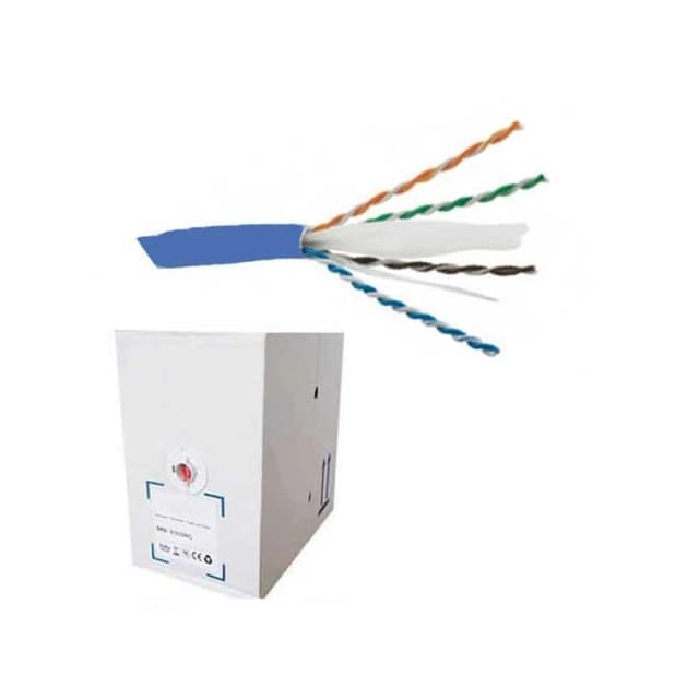 FDL CAT.6 UTP STRANDED PATCH CABLE LSZH (305M BOX) - Blue