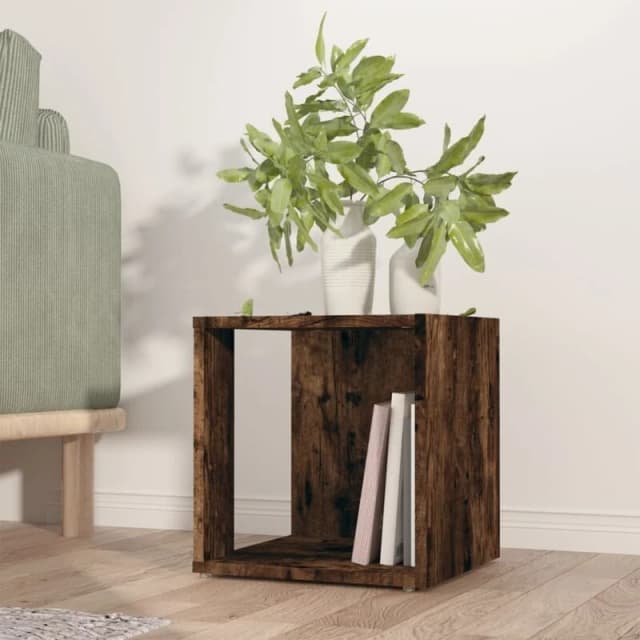 VIDAXL Vidaxl - Side Table Smoked Oak 33x33x34.5cm Engineered Wood 8720286956854