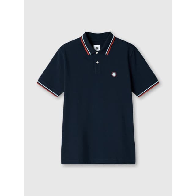 Pretty Green Mens Brixton Short-Sleeve Polo Shirt Navy male Small
