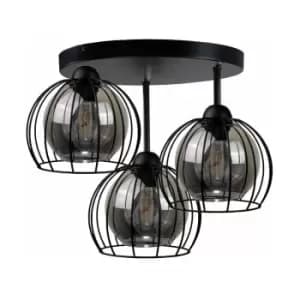 Keter Solo Semi Flush Light Black, 30cm, 3x E27