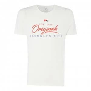 Jack and Jones Jack Art Sign T Shirt - Cloud Dancer