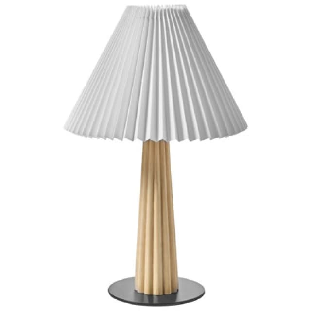 Beliani Table Lamp Aligide Wood Natural