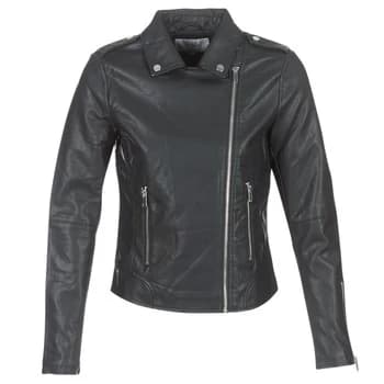 Vila VICARA womens Leather jacket in Black - Sizes S,M,L,XL,XS