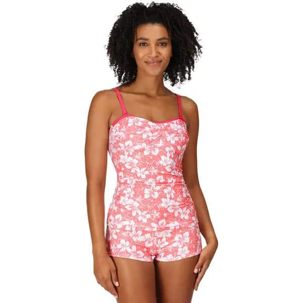 Regatta Womens/Ladies Aceana II Soft Touch Lightly Padded Tankini Top 10 - Bust 34' (86cm) Peach Blossom RWM014-GKK-10